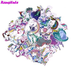 R188 50pcs/set Unicorn Cute Sticker Motorcycle And Suitcase Cool Laptop Sticker Skateboard Sticker