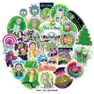 Ransitute R1068 50pcs/set Creative Stickers DIY Decorative Stickers Cartoon Style For PC Wall Notebook Phone Case Stickers