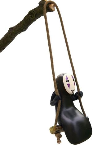 Anime Car Accessories of No Face Man Car Pendant Hanging Swing,for Car Rear View Mirror Accessories,Office Home Gardening Hanging 
