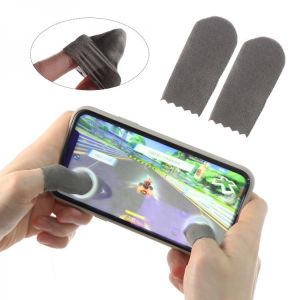 1Pair New Breathable Sensitive Mobile Touch Game Controller Finger Cover Sweat Proof Mobile Finger Non-Scratch Sleeve