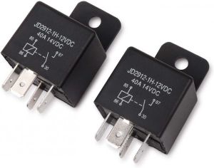 EHDIS Car Relay 4 Pin 12v 40amp Spst Model No.: JD2912-1H-12VDC 40A 14VDC, Auto Switches & Starters，Pack of 2