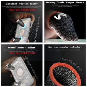 Eating Chicken Artifact Screen Mobile Game Finger Cots Gloves Fingerprint Fingertip Gaming No Non-slip Constant Y1A0