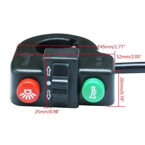 Electric Scooter Handlebar Light Bell Switch Motorcycle Kickscooter Skateboard