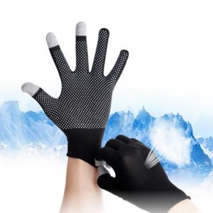 Black White Gray Nylon Cotton Gloves Protective Work Safety Breathable Gloves Touch Screen Skiing Gloves