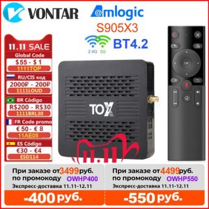 TOX1 Android 9.0 Tv Box Smart Tv box 4GB RAM 32GB Amlogic S905X3 Dual Wifi 1000M 4K Media Player Support Dolby Atmos Audio