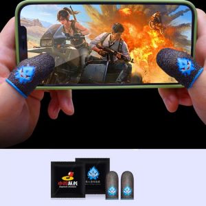 Mobile Games Finger Sleeve For PUBG Touch Screen Breathable Fingertips Gaming Luminous Finger Sleeve Cots Cover
