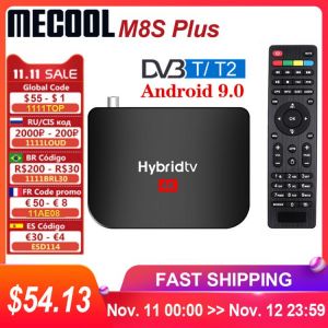 2020 Mecool M8S PLUS Android 9 DVB-T2 Hybridtv TV Box Amlogic S905X2 2GB 16GB Support 4K M8S PLUS DVB T2 Terrestrial Combo Box