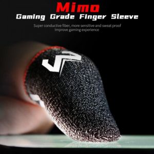 2 Pcs Phone Games Sweat-Proof Finger Gloves Thumbs Finger Cover Anti-slip Cot Sleeve for PUBG Touch Screen Game Practical