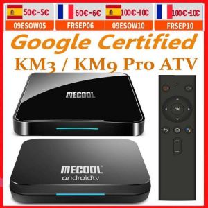 Mecool Androidtv 10.0 KM3 ATV Box Google Certified S905X2 4K Media Player 2.4G/5G WiFi KM9 Pro Android 10 Smart Set Top Box