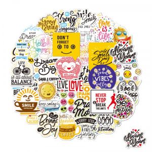 Inspirational Stickers for Laptop 50pcs Reward Motivational Stickers for Teens Students and Employees Waterproof Positive Decals