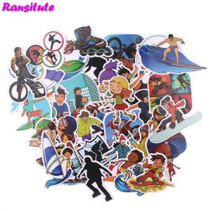 36pcs/set Extreme Sports Anime Cartoon Sticker DIY Luggage Laptop Skateboard Motorcycle Bike Sticker R602