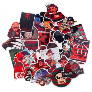 Ransitute R2319 32pcs/set Scary Murder Halloween Decoration Sticker Not Fepeating Scrapbooking Stickers For Guitar Laptop Car