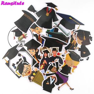 16pcs/set We Graduated Cartoon Stickers DIY Luggage Laptop Skateboard Car Motorcycle Bike Sticker R508