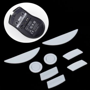 2 2 Sets/pack Tiger Gaming Mouse Feet Mouse Skate For Razer Mamba 5G / Mamba 2015 Chroma 5G / Mamba Tournament Edition White