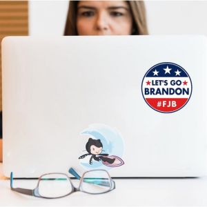 594F LET'S GO BRANDON Stickers 10Pcs Waterproof Stickers for Laptop,Skateboard,Water Bottles,Computer,Phone,Guitar