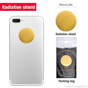 Newest Design Health High Negative Ions 3000cc Anti Radiation Round Golden Sticker 10pcs M11 21 Dropshipping