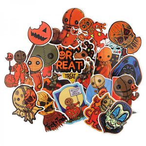 R1166 Ransitute 22pcs/set Horrible Movie Trick 'R Treat Scrapbooking Stickers Decal For Guitar Luggage Fridge Graffiti Sticke
