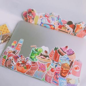 Cake 75 pieces of baking packaging stickers Girl heart kraft paper box DIY stickers Mobile phone refrigerator flat stickers
