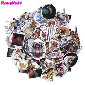 52pcs/set Princess Mononoke Doodle Sticker Kids DIY Skateboard Laptop Luggage Mobile Phone Bike Bicycle Waterproof Sticker