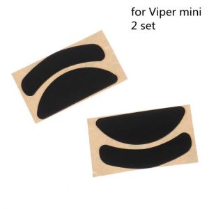 2set Tiger Gaming Enhanced Ice Edition Mouse Skates Feet For Razer Viper /Viper Ultimate/Viper Mini Black Glides