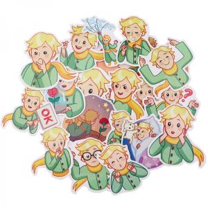 R2316 Ransitute 20pcs/set Cartoon Prince Scrapbooking Stickers Decal For Guitar Laptop Luggage Car Fridge Graffiti Sticker