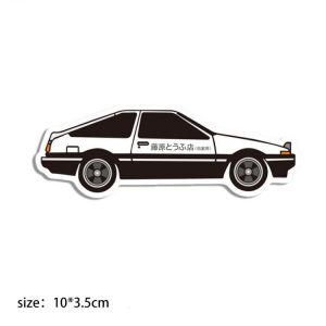 Cartoon Car Pattern Stickers Suitcase Stickers Vinyl Decals for Laptop,Luggage Box Waterproof Computer Sticker 10*3.5cm