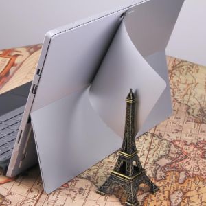 for Microsoft Surface Pro 3 Laptop Skins Anti-scratch Bubble Free Silver Removable Slim Decal Laptop Sticker Back Cover (2014+)
