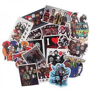 R1031 Ransitute 19pcs/set Killers New Horror Theme Scrapbooking Stickers Decal For Guitar Laptop Luggage Car Fridge Sticker