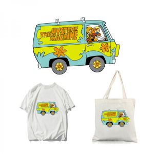 Ransitute R1328 Bus Best Friends Heat Transfer Stickers Clothing Patches For T-shirt Iron-on Transfers DIY Applique Patches