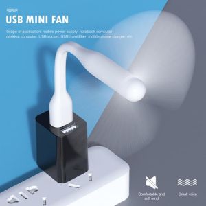 New Creative USB Fan Flexible Portable Mini Fan For Power Bank & Notebook & Computer Summer Gadgets USB Fan