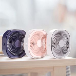 USB Mini Desk Charging Fan Handheld Portable 3-speed 360° Rotation Rechargeable Cooler for Outdoor CampingTravel Home Office