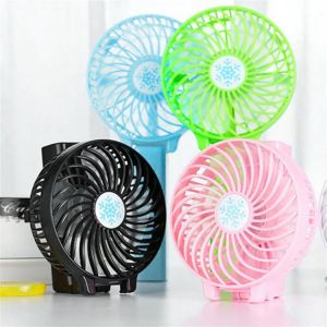 Portable Hand Fan USB Rechargeable Foldable Handheld Mini Fan Cooler 3 Speed Adjustable Cooling Fan for Outdoor Travel