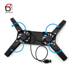 USB Fan cooler cooler LED Mini Octopus PC Portable Foldable Twin Fans Cooler Cooling Pad Folding Cooler computer Cooling Pad