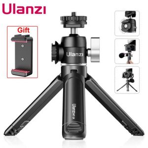 all in one place מצלמות ונלווים Ulanzi U-Vlog lite Mini Tripod with 360° Ball Head & Cold Shoe Selfie Stick Tabletop Tripod for Camera iPhone Android Phone D