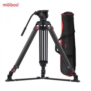 Miliboo MTT609A Professional Photography 3 Sections Tripod Stand Aluminum Alloy  for Canon Nikon Sony DSLR Cameras Camcorders