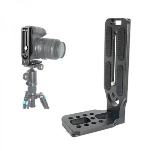 Quick Release L Shape Bracket Universal Vertical QR Plate Video Shooting DSLR Camera L Bracket with 1/4 Inch Screw Arca Swiss