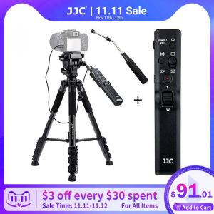 JJC VCT-VPR1 Professional Tripod Remote Control Video Tripod Stand for Sony A7IV A7M4 ZV1 A7RIV A7RIII A7RII A7III A7SIII A7SII