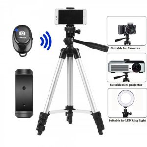 Tripod Bluetooth-compatible Remote Shutter Release For Camera Selfie Stick For Iphone Tripod For Phone Monopod Holder
