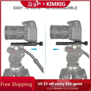 KIMRIG Multifunctional Long Clamping Plate 140mm Nodal Slide Tripod Rail Quick Release Plate For Arca Swiss Tripod Camera