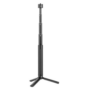 2 in 1 Extension Bar Stick Tripod Stand w/1/4 Screw Foldable Mini Tripod for DJI OSMO Mobile 2