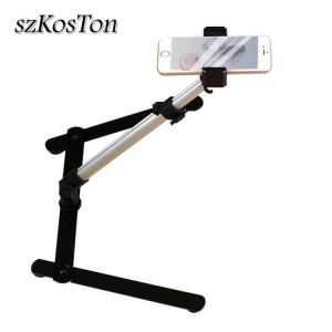 Adjustable Desktop Phone Shooting Bracket Stand Set Mini Monopod+Phone Clip Photo Studio Stand Kits For Live Show Shooting Video