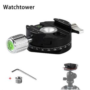 Aluminum Camera 360-degree Rotating Panorama Shooting Quick Release Plate Clamp Photography Accessories For Dslr