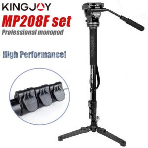 Kingjoy MP208F Set Professional Monopod Set Dslr For All Models Camera Tripod Stand Para Movil Flexible Tripe Stativ SLR DSLR