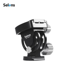 Selens SE-MP01 Monopod Tilt Head Aluminum Tilt Head for Monopods with Quick Release Plate and Base