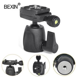 BEXIN mini ballhead panoramic photo tripod monopod head camera ball mount for Canon Nikon Sony DSLR Camera with quick shot plate