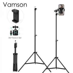 Vamson Tripod For Phone Tripod For Camera  For Phone Cellphone Mobile Smartphone Canon Projector Mount Stand Monopod VLS02C