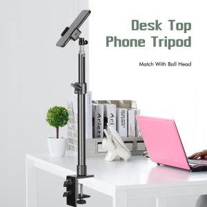 SH Desktop C-clamp Light Stand With 1/4" Ball Head,Adjustable Tabletop Bracket Stand For DSLR Camera, Ring Light, Video Monit