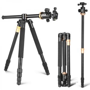 Cadiso Q999H Professional Photo Overhead Horizontal Tripod for Camera Video Live Monopod with Quick Release Plate Ballhead Phone