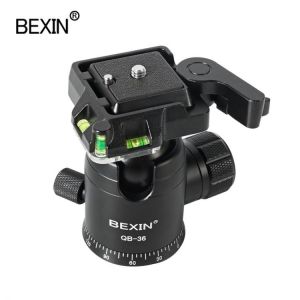 QB36 ball head camera stand photo tripod head 360 rotator panoramic shooting ballhead with quick release clamp for dslr camera
