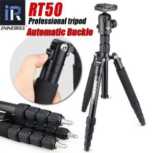 RT50 Professional Photographic Travel Compact Aluminum Tripod Monopod tripe Panoramic Ball Head for DSLR Camera better than Q666